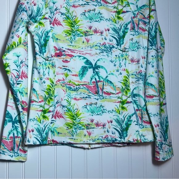 Sigrid Olsen Womens Tropical Golf Tennis Full Zip Jacket Size S NWT - Picture 8 of 10